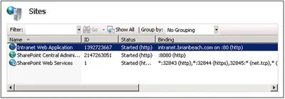 Binding not Created for Host Header Site Collections