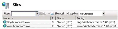 SSL, IIS, and Host Headers