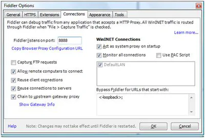 Using Fiddler with an iPhone/iPad