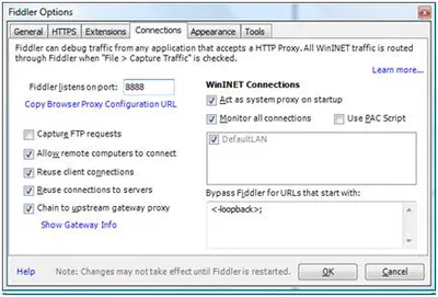 Using Fiddler with an iPhone/iPad