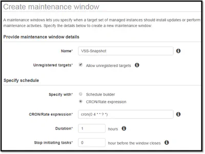 EBS Snapshots with Microsoft VSS and EC2 Systems Manager.
