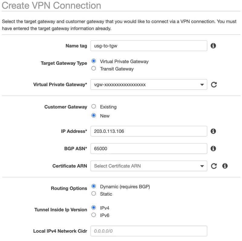 VPN with BGP Routing