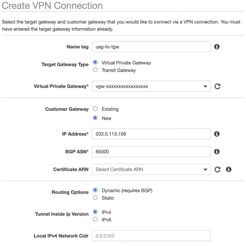 VPN with BGP Routing