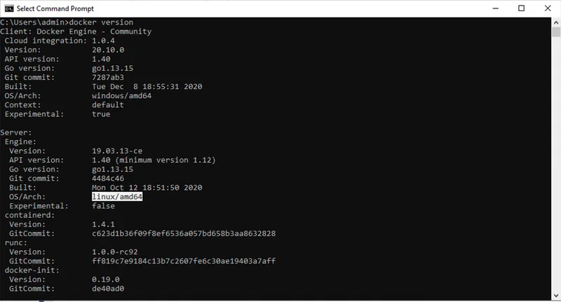 Docker Version