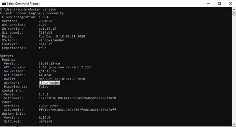 Docker Version