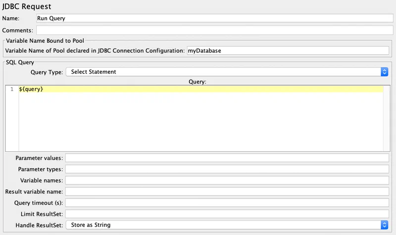 JDBC Request