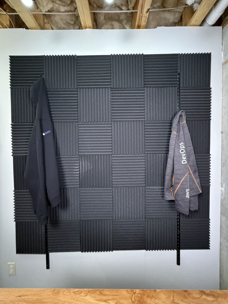finished wall with AWS and Kiro SWAG