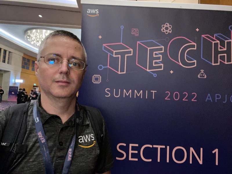 AWS Tech Summit signage